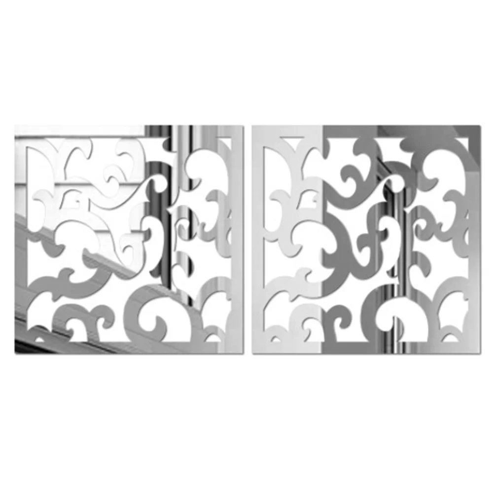 

Wall Stickers Decals Mirror Decor 3D Removable Bedroom Acrylic Living Room