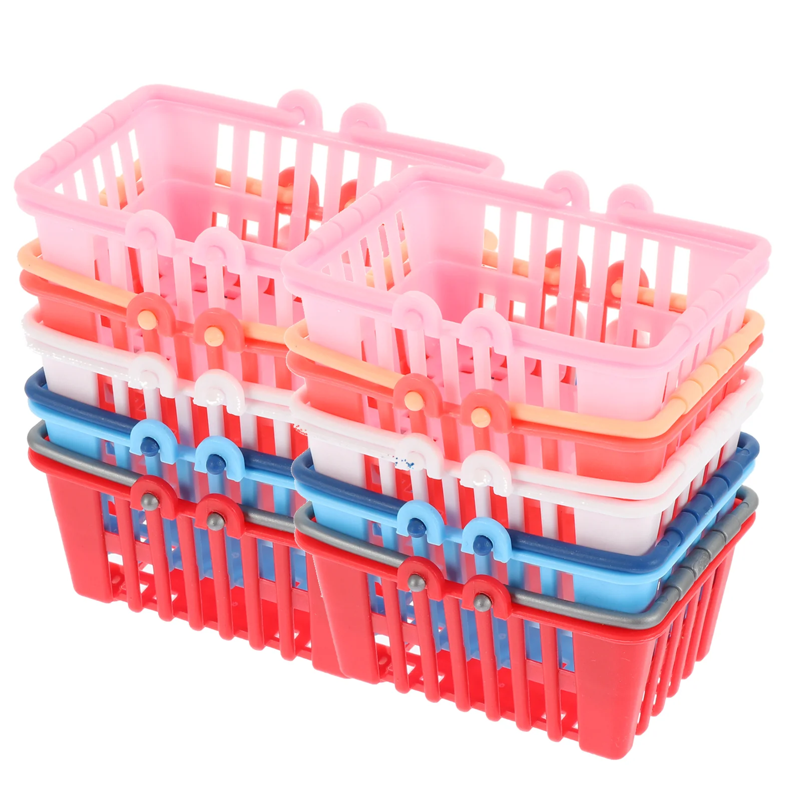 

House Ornaments Slightly Narrow Shopping Basket Cake Topper Decorations Mini Model