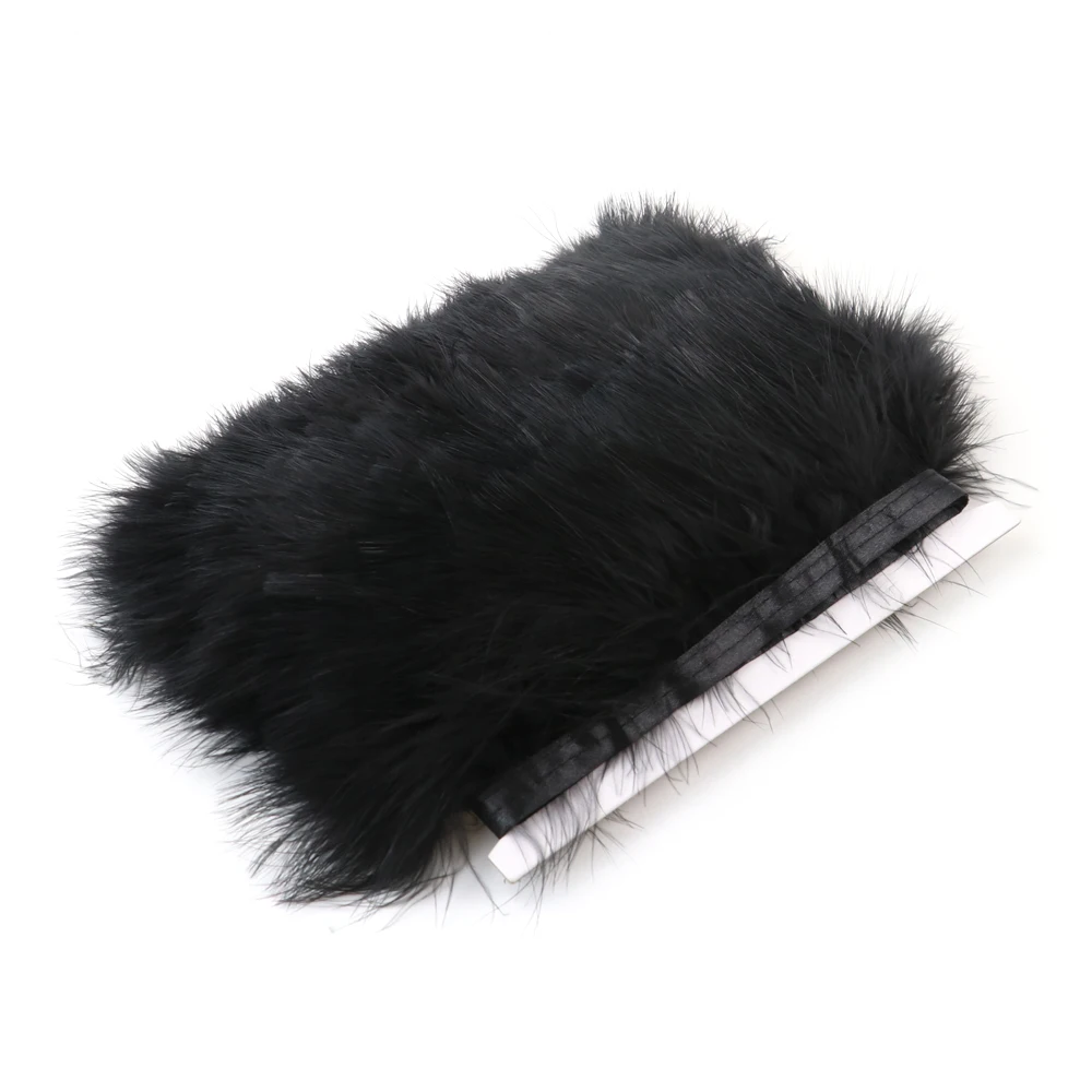 

1M Fluffy Natural Marabou Turkey Feather Trim 8-10CM Fringe Wedding Dress Clothes Sewing Accessories Ribbon Craft Decoration