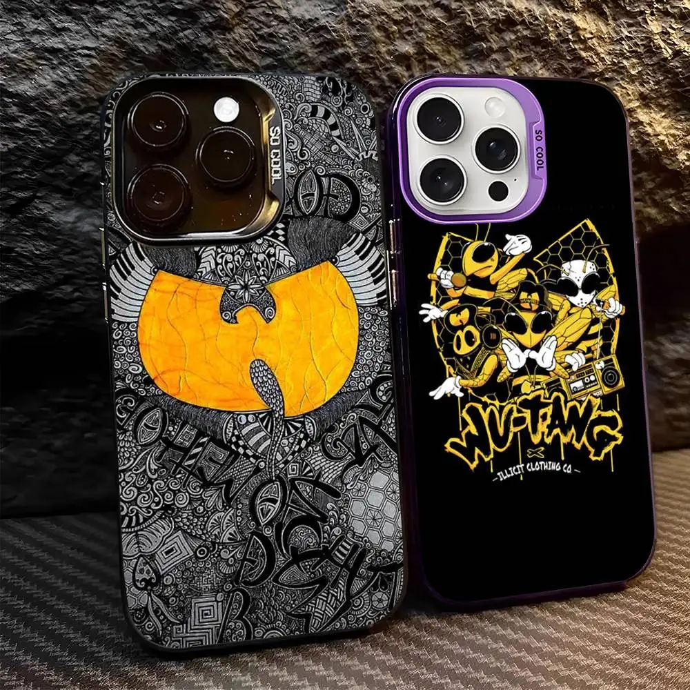 Фото Чехол для телефона WU-T-TANG CLAN для iPhone 16 15 14 13 12 11 17 Pro Max Plus, цвет серебристый №3
