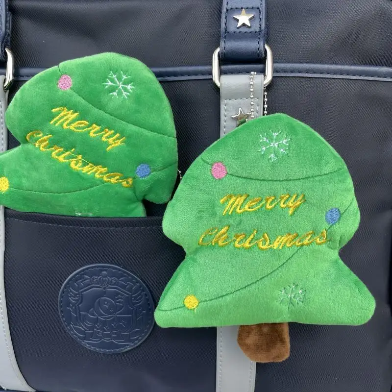 Симпатичный плюшевый Кошелек для монет с мультяшной елкой кошелек на молнии USB