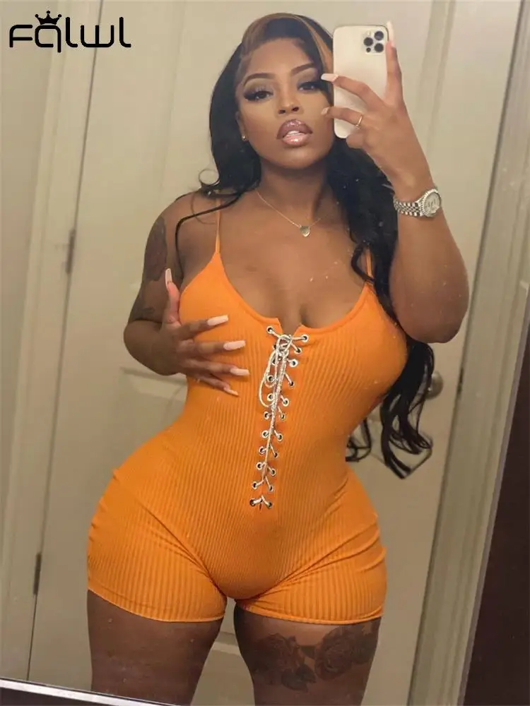 

Женский комбинезон на бретелях-спагетти, с завязками