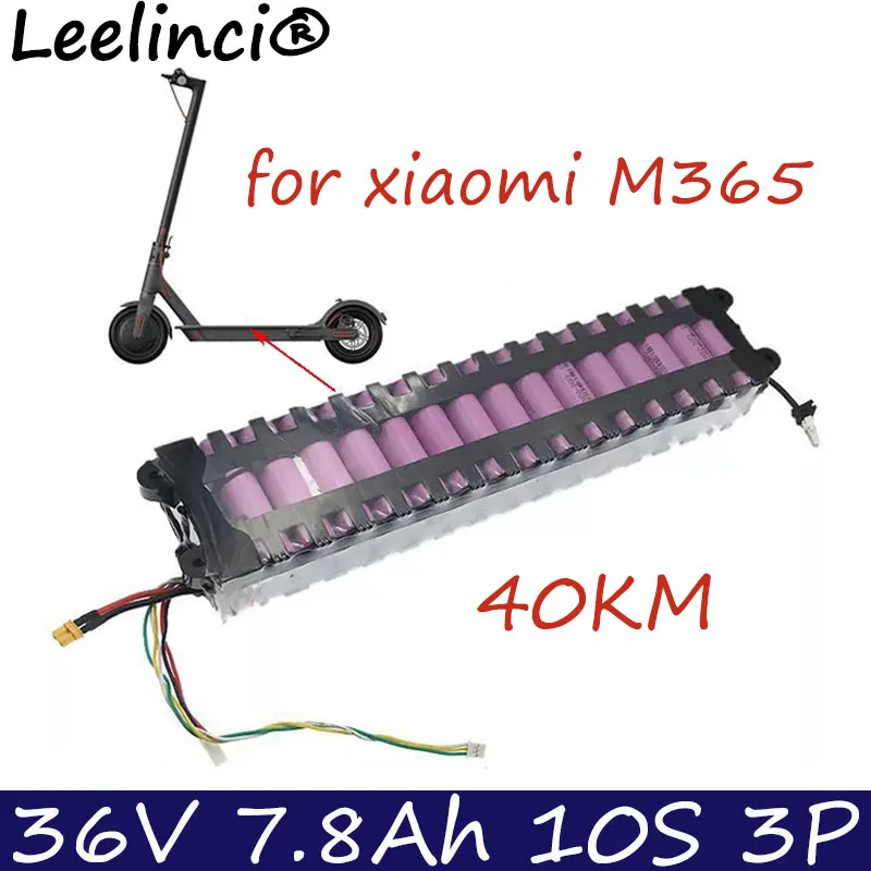 

36V lithium Battery Pack 36V 7.8Ah scooter battery pack for Xiaomi M365, xiaomi electric scooter 10s3p battery m365 High-quality