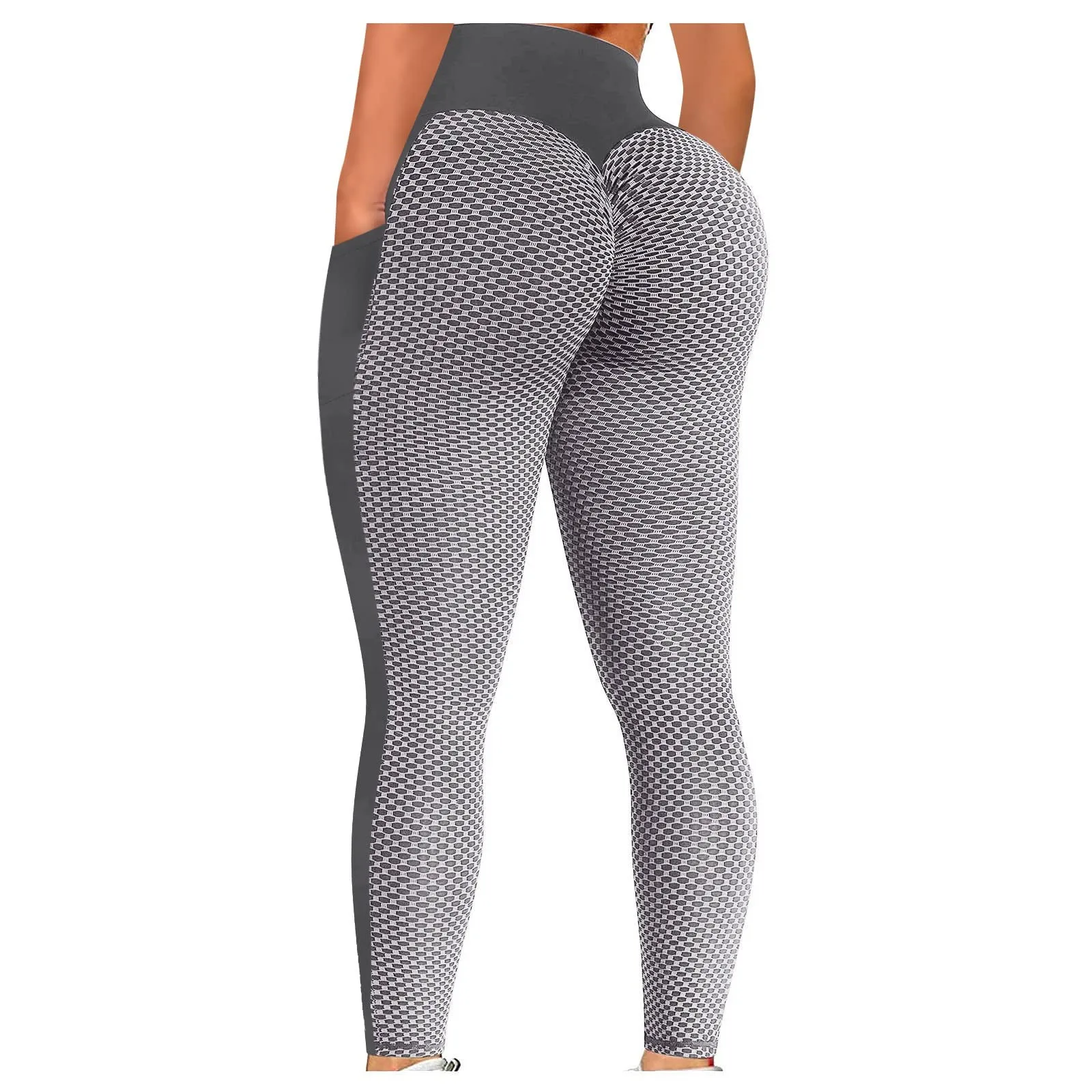 

2022 Womens Leggings High Waist Yoga Pants Tummy Control Slimming Booty Leggings Workout Running Butt Lift Tights With Pockets