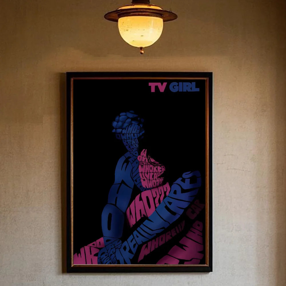 T-TV G-GirlS Ретро Любители Рок Винтаж Плакат HD Арт Липкая Стена Водонепроницаемый Дом