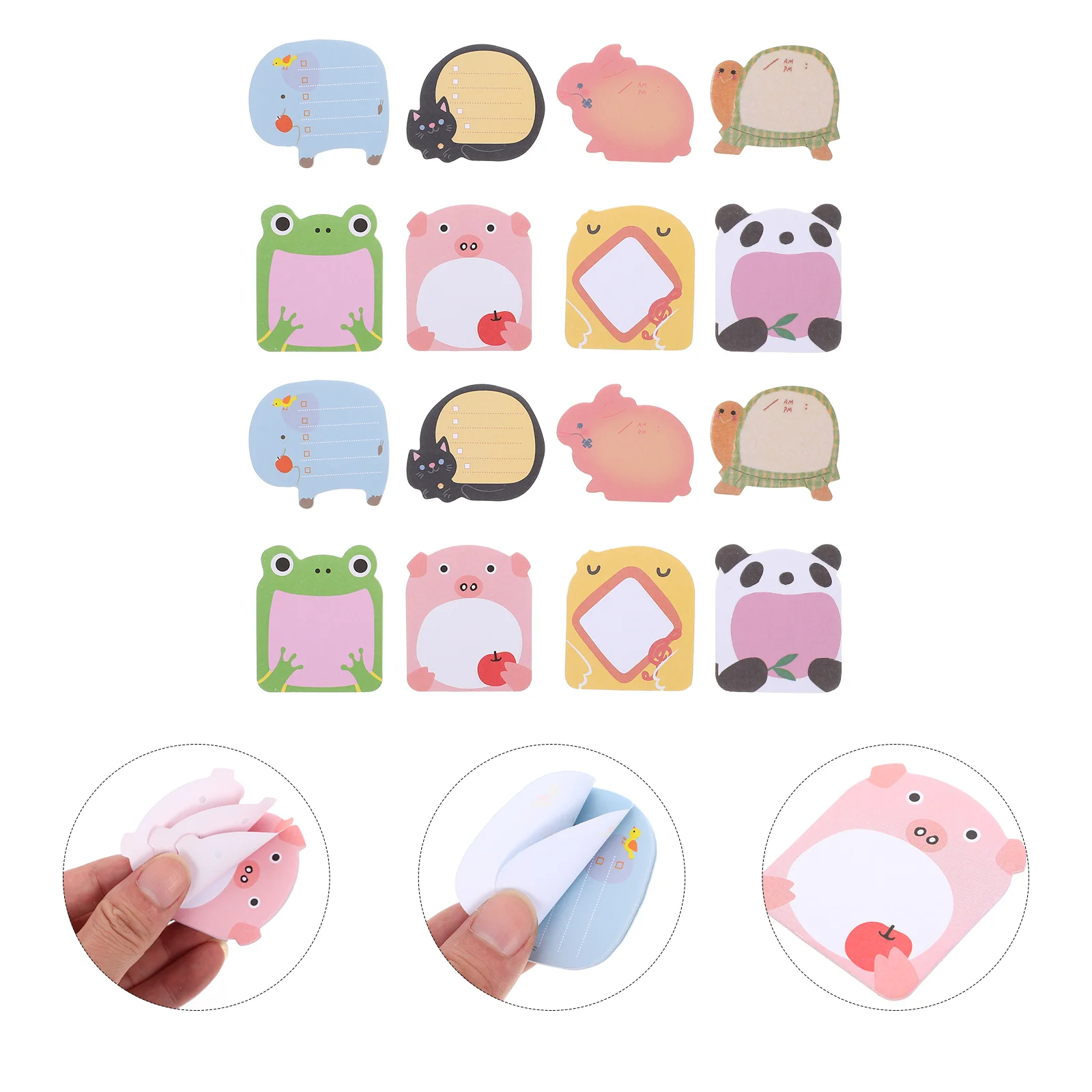 

Memopad Notepad Notes Stick Self Animal Pads Post Small Office Page Marker Mini Stickers List Writing Dosticker Notepads