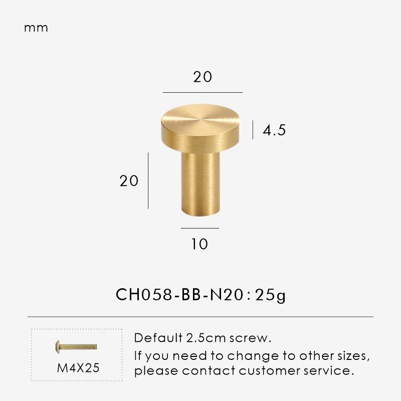 

Ручка для шкафа Nurlin из латуни CH111