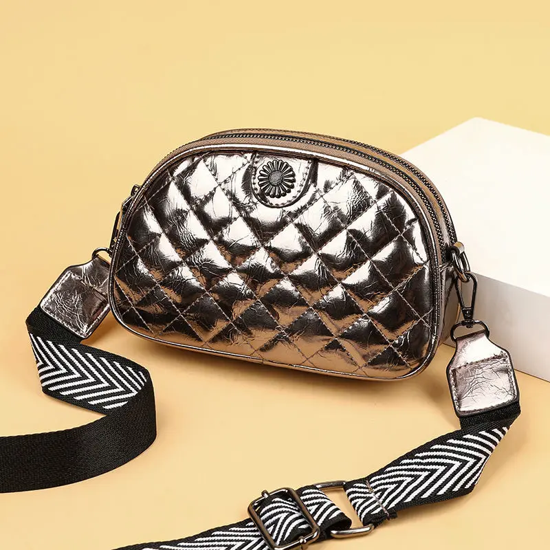 

Casual Small Bag Designer Bag Women's Shoulder Crossbody Bags 2021 New Fashion Pu Leather Wide Shoulder Strap Messenger Bag