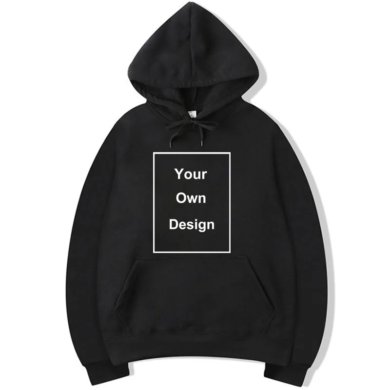 

XINYI Men's Hoodies high quality cotton Your OWN Design Sweatshirt Brand Logo/Picture Custom DIY print loose Pullovers male tops