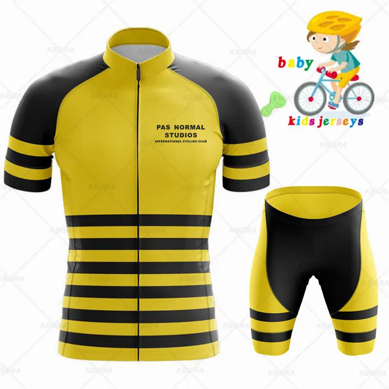 

2023 PNS Kids Cycling Jersey Set Shorts Summer Balance Breathable Quick Dry Children Cycling Clothing Boys Girls Bicycle Wear