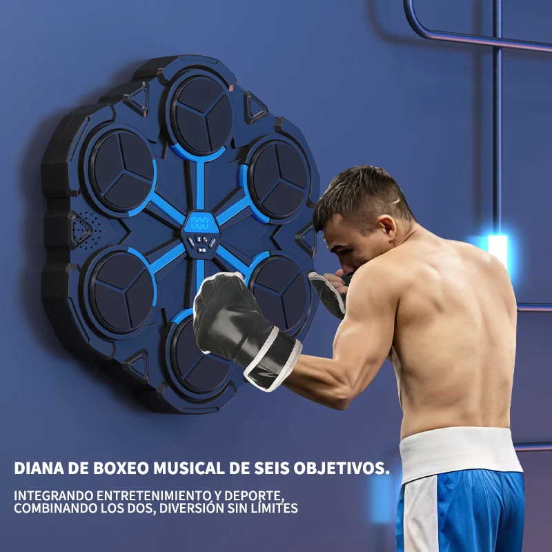 Máquina de boxeo de música inteligente con Bluetooth, descompresión, lucha, Fitness, boxeo en casa, objetivo de pared, entrenador de boxeo, accesorios de boxeo