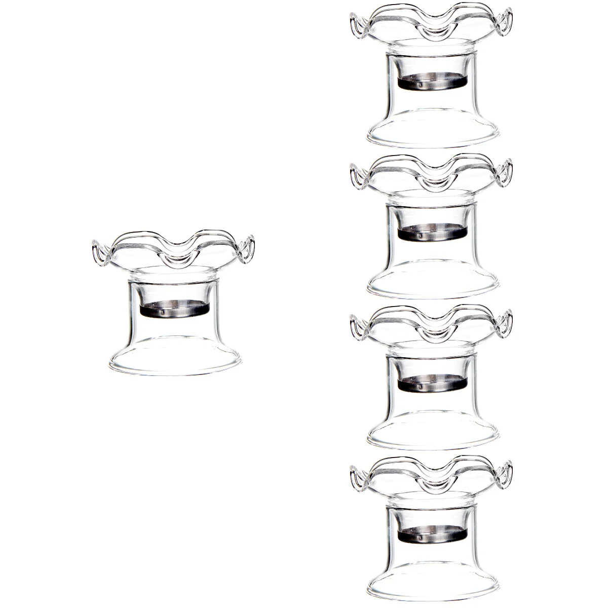 

5 Sets of Tea Infuser Strainer Tea Leaves Filter Household Tea Accessory