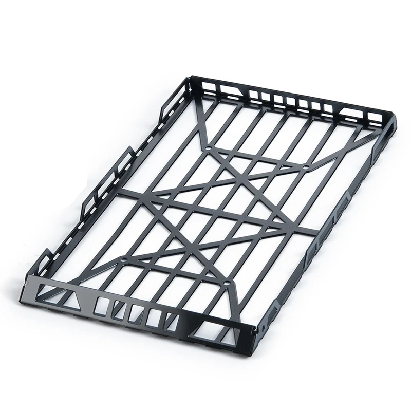 

FBIL-New RC Car Metal Roof Rack Luggage Carrier With Box For Axial SCX24 AXI00002 1/24 RC Crawler Car DIY Decoration Parts