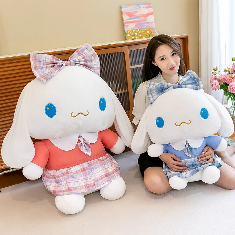 

Kawaii Plush Doll Sanrio Cinnamoroll Cute Anime Jk Student Uniform Plushies Stuffed Toys for Girls Girlfriends Birthday Gift