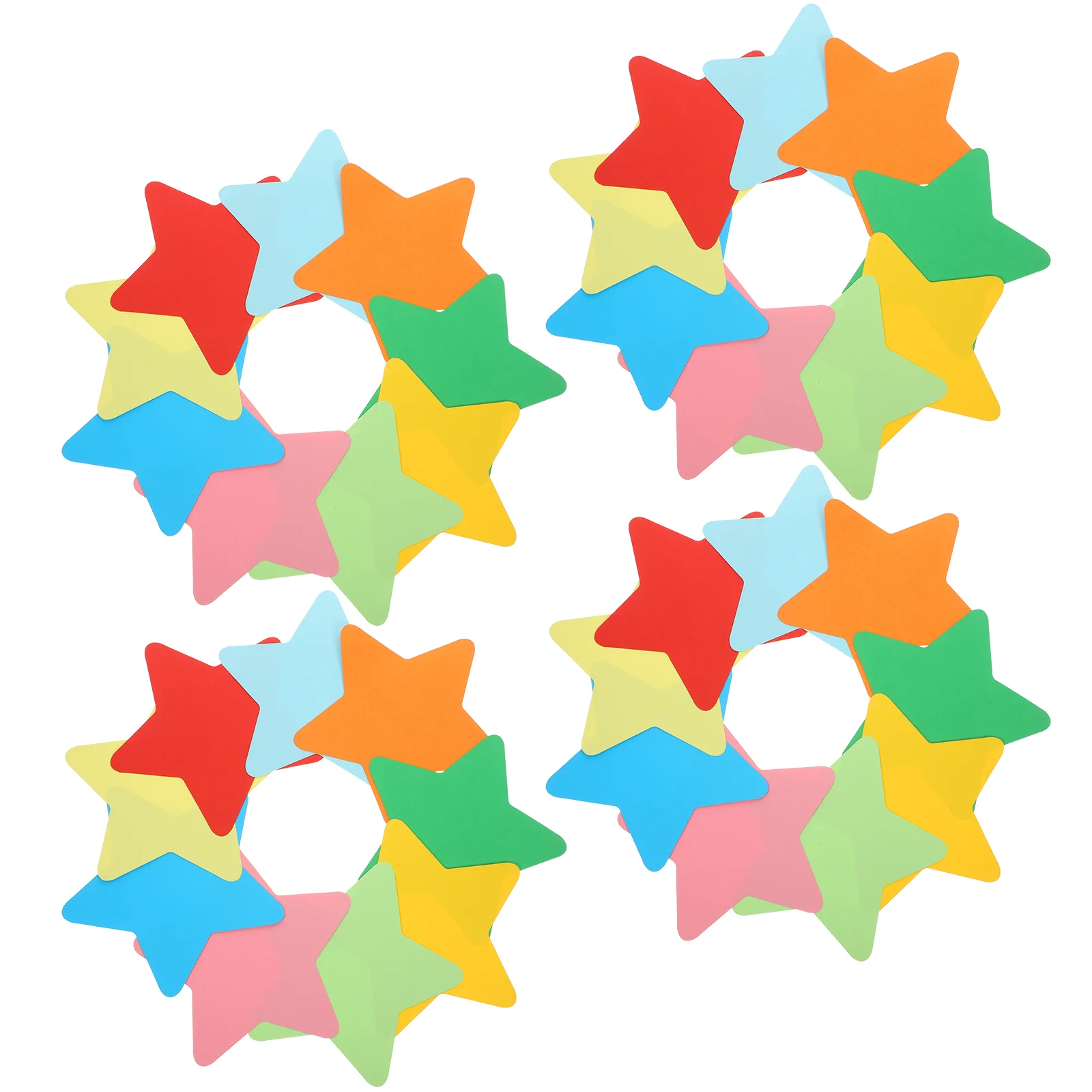 

90 Sheets Star Paper Cutting Office Decore Encourage Paper-cut Pentagram Kids Reward Classroom Shaped Colorful Student Decors