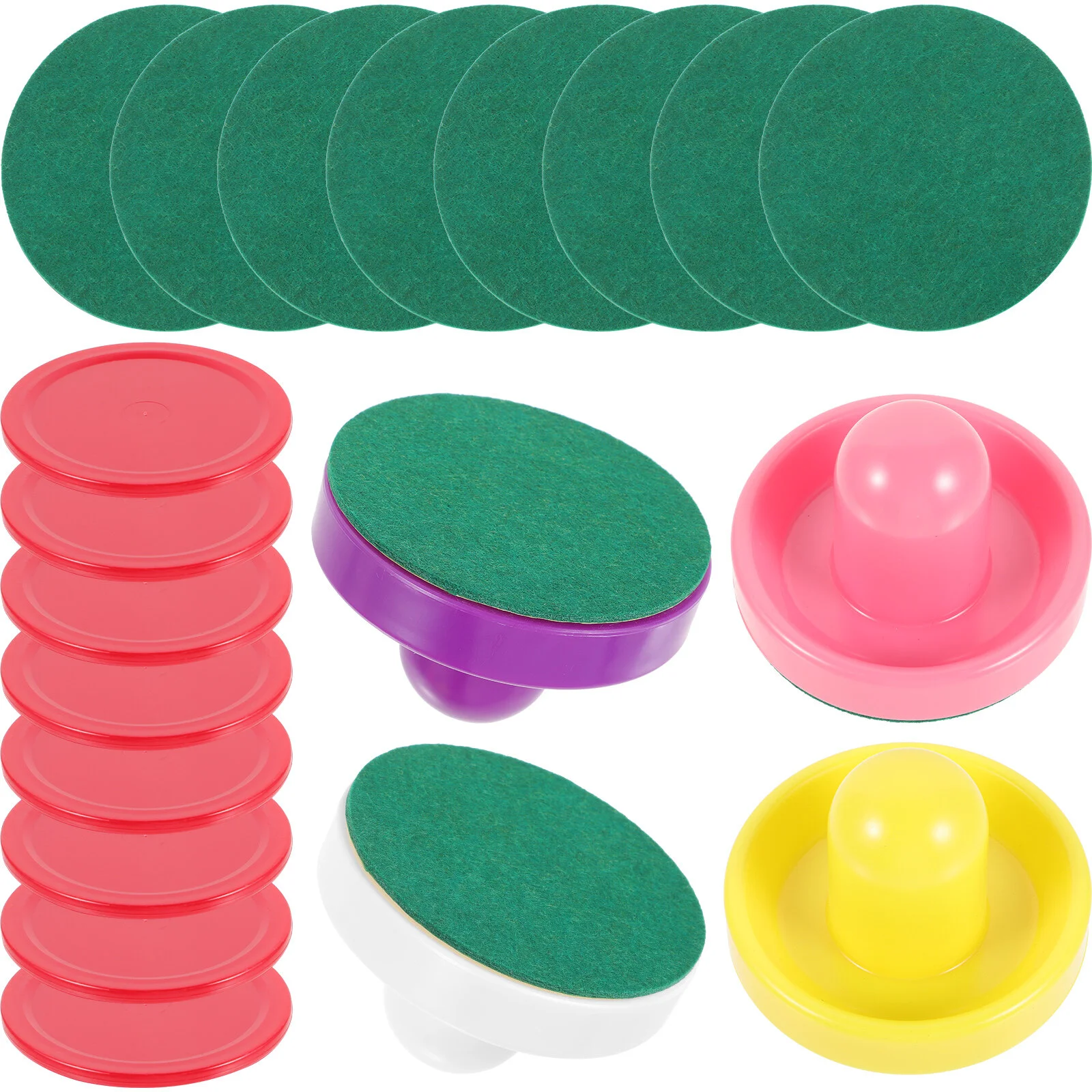 

Substitute Small Ice Hockey Pusher Paddles Pushers Plastic Puck Tabletop Pucks Air Fittings Replacements