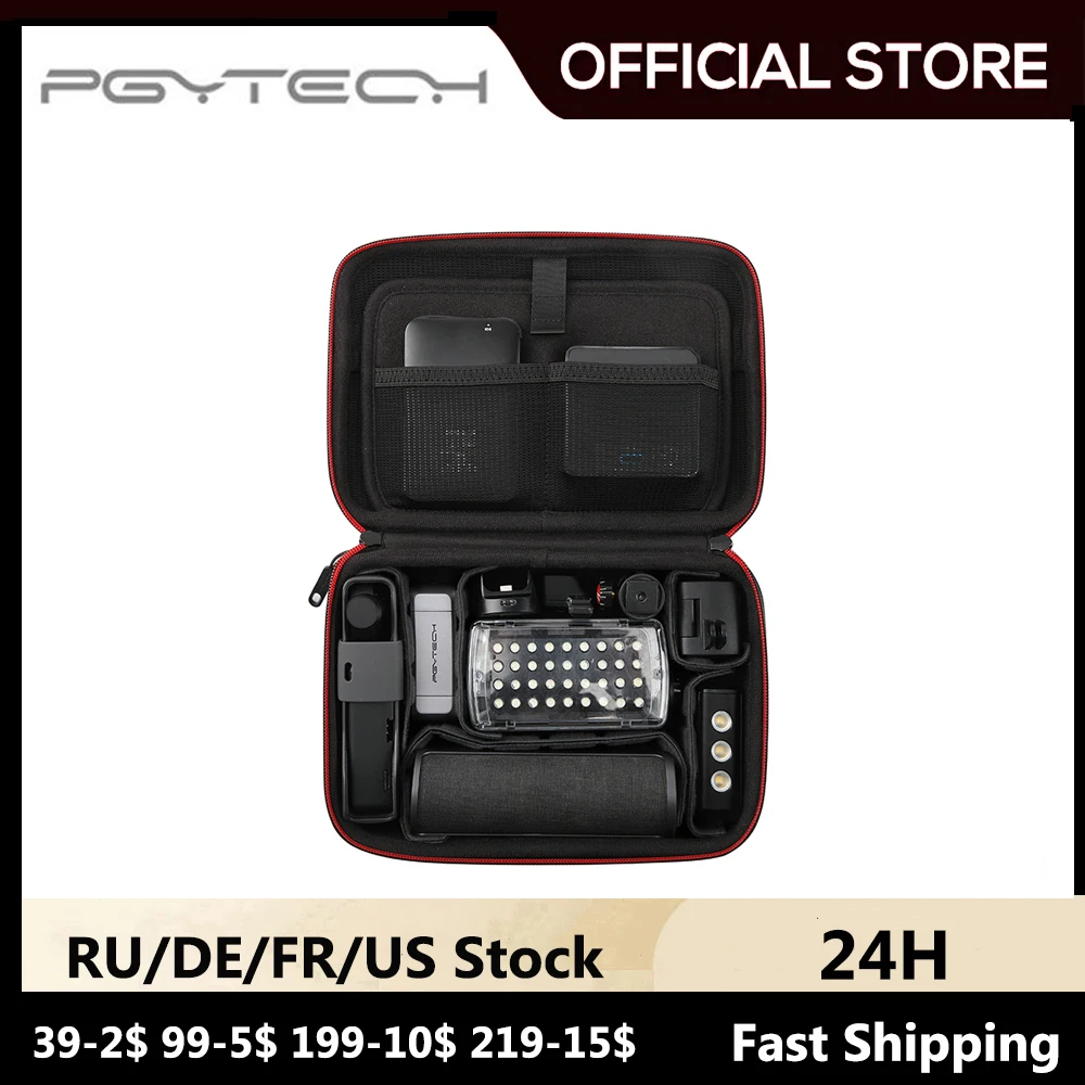 Чехол для переноски камеры PGYTECH, сумка для хранения для DJI FPV аккумулятора, сумка для переноски для OSMO Pocket 2 /DJI Action 2