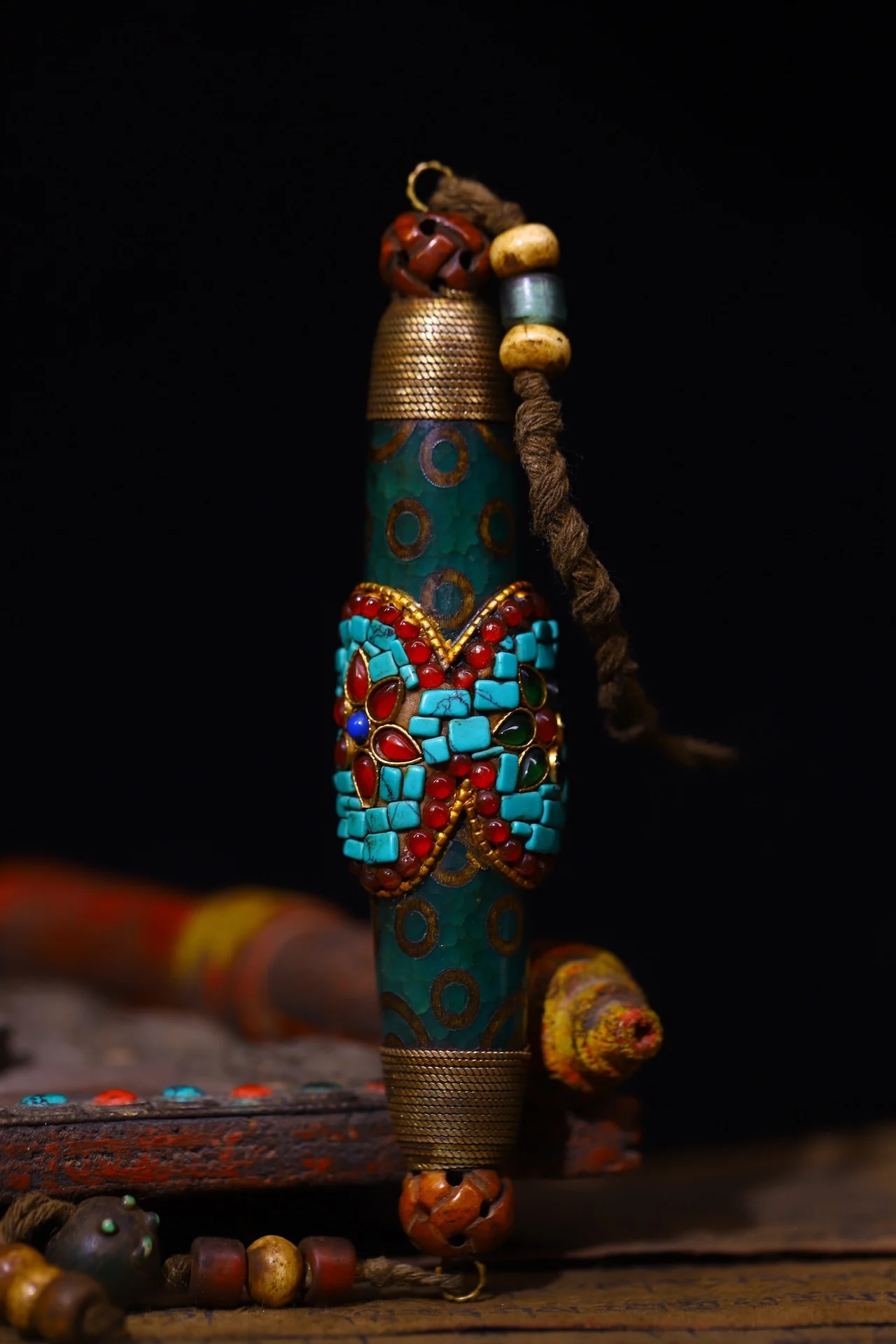 5 &quotКоллекция тибетского храма старый натуральный агат мозаика драгоценный