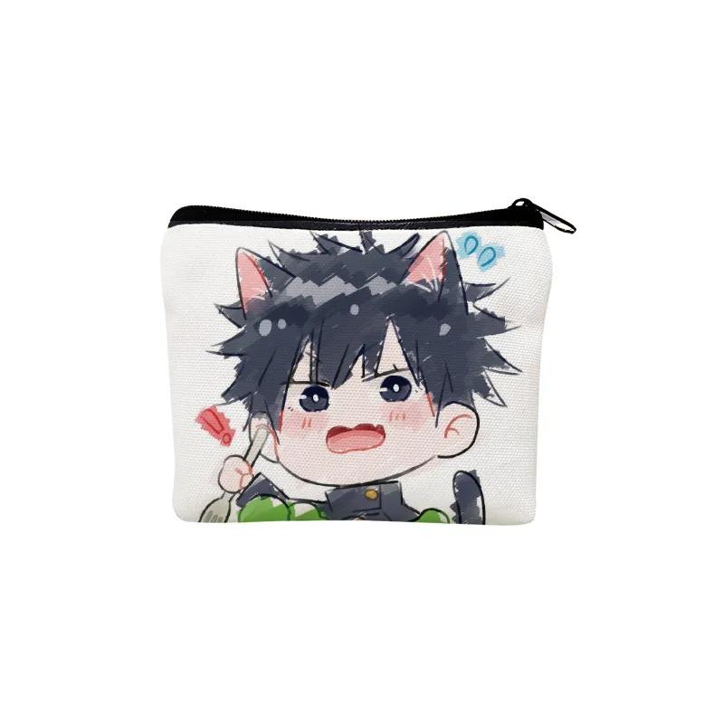 Холщовый кошелек для мелочи с рисунком из аниме джутсу