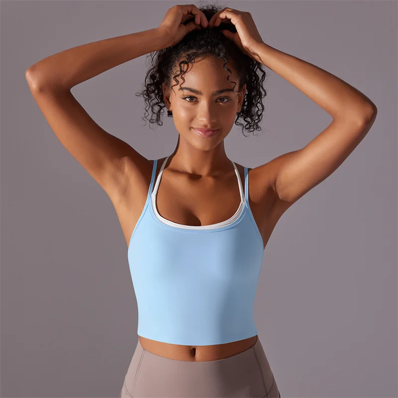 Женские бюстгальтеры для фитнеса и йоги красивые спортивные с открытой спиной