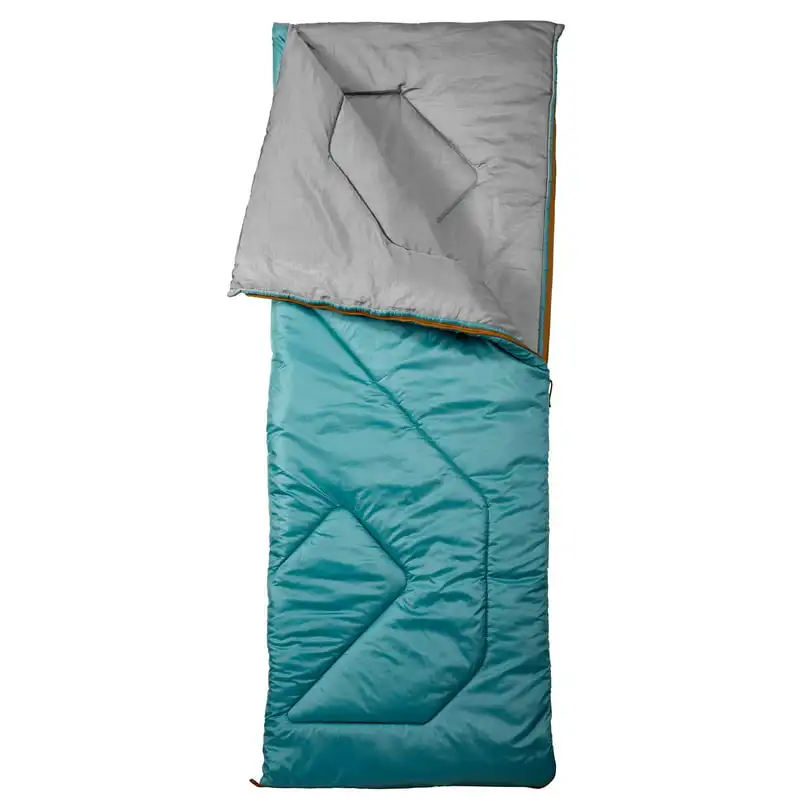 

50°F Cold Weather, Rectangular Camping Sleeping Bag, Blue