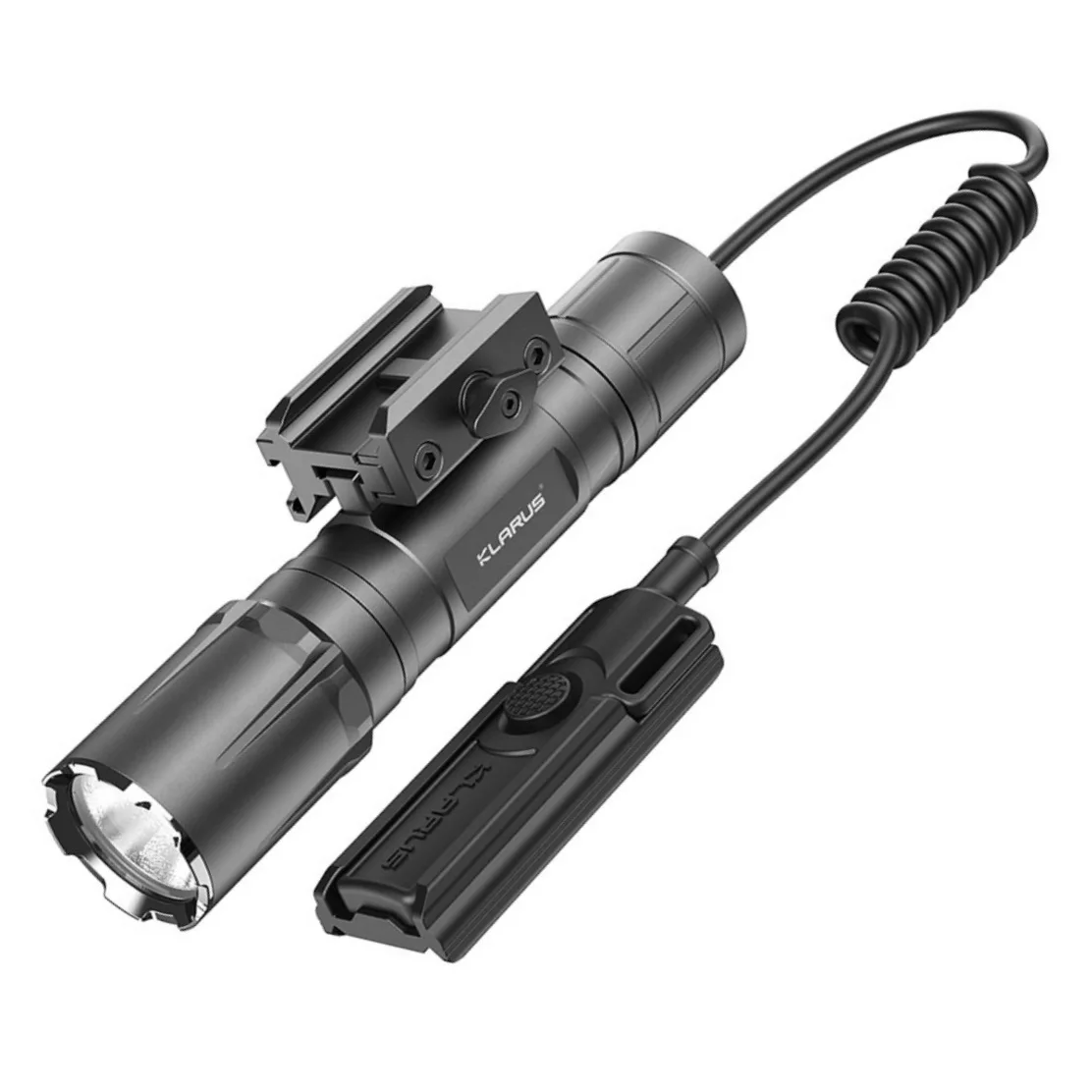 Klarus GL4 Torch Light Rechargeable Tactical Flashlight 3300LM with Removable Slide Rail Mount and Remote Switch + 21700 Battery