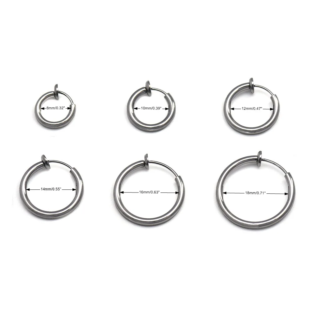 Искусственное кольцо для носа из нержавеющей стали зажим ювелирные изделия