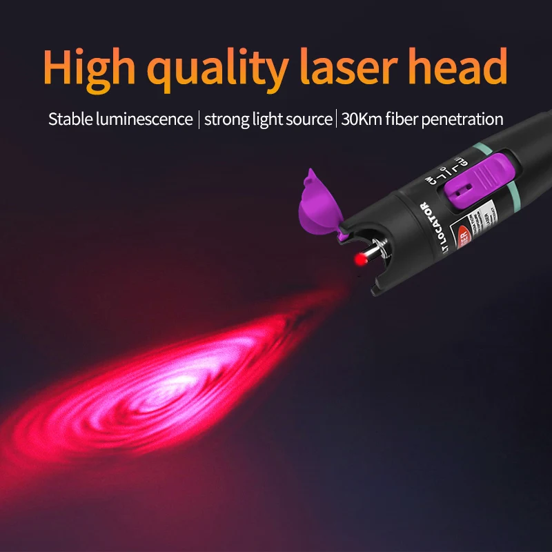 1/10/20/30/50mw FTTH Fiber Optic Cable Tester Pen Visual Fault Locator SC/FC/ST 2.5mm Interface VFL Fiber Test Tool