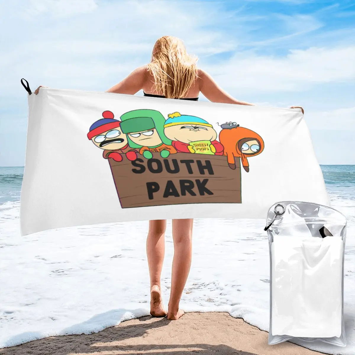 

Eric Cartman Poly Cotton Hair Towel Towel Microfiber Large Bath Towel Bath Robe Super Absorbent Bathroom accessories Non-fading