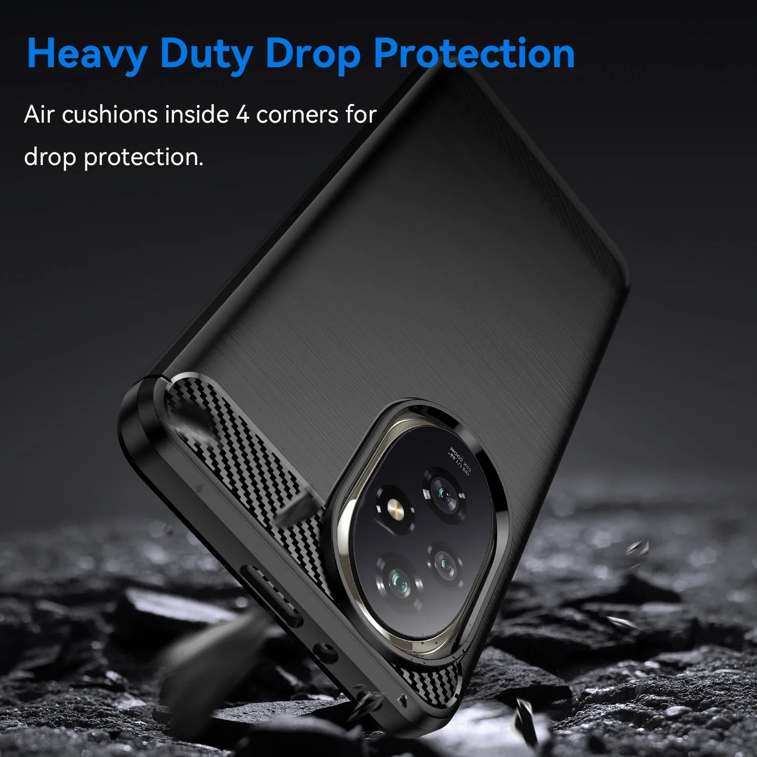 Роскошная текстура из матового углеродного волокна противоударный чехол для