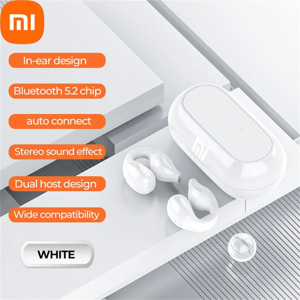 

Bluetooth-наушники Xiaomi V5.2 с костной проводимостью, 1 шт., Беспроводные спортивные наушники с открытым зажимом и светодиодным дисплеем для IOS/Android