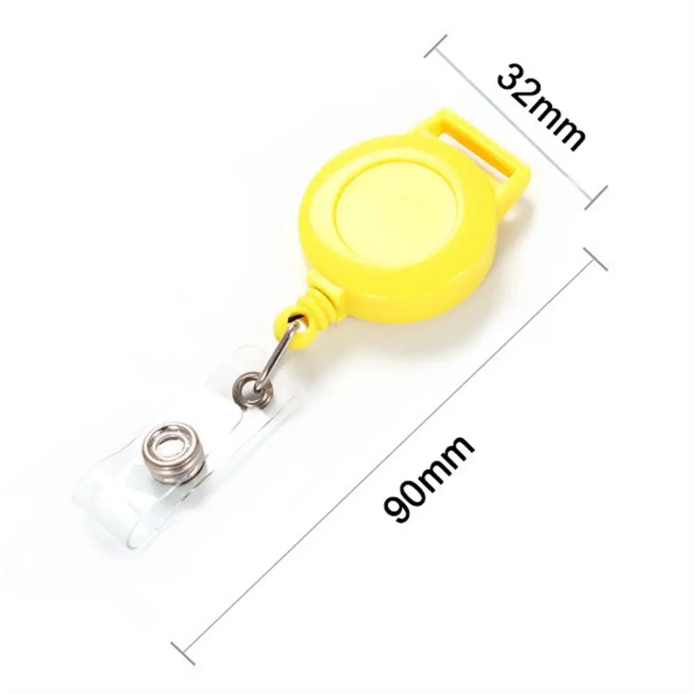 Квадратный держатель для бейджа медсестры зажимы ключей именная бирка выдвижная