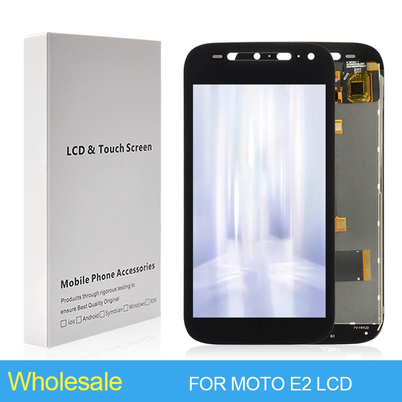

4.5 Inch XT1524 Display For Moto E2 Lcd Touch Screen Digitizer XT1527 XT1505 Assembly Replacement With Frame Free Shipping