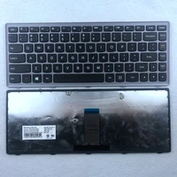 us laptop keyboard for lenovo ideapad g400s g405s g410s s410p z410 silver frame us layout