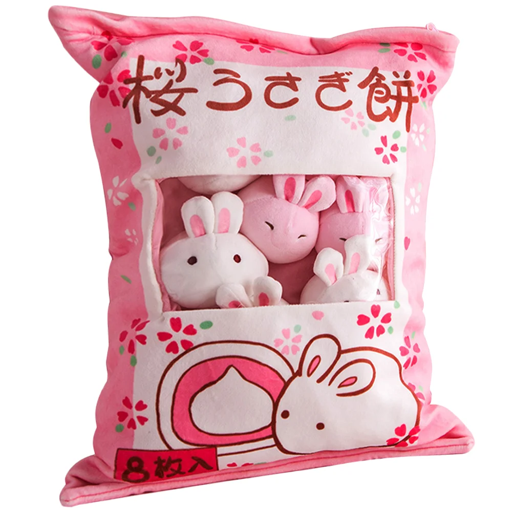 

1 Set Stuffed Rabbit Adorable Plush Pillow Cartoon Bunny for Kids