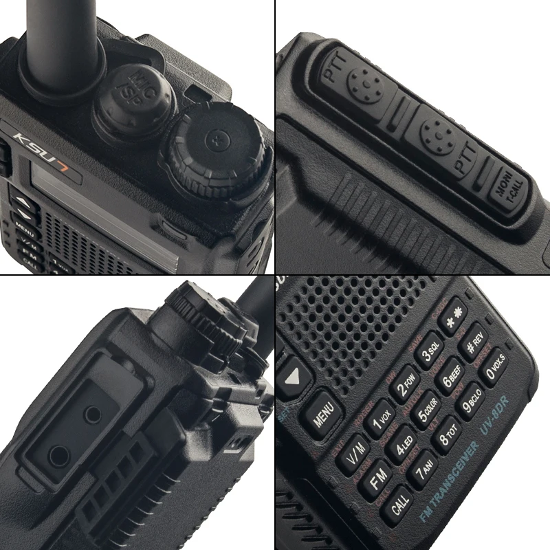10w walkie talkie 100 km tri band dual antenna dual ppt waterproof handheld professional walkie talkie radio transmitter free global shipping