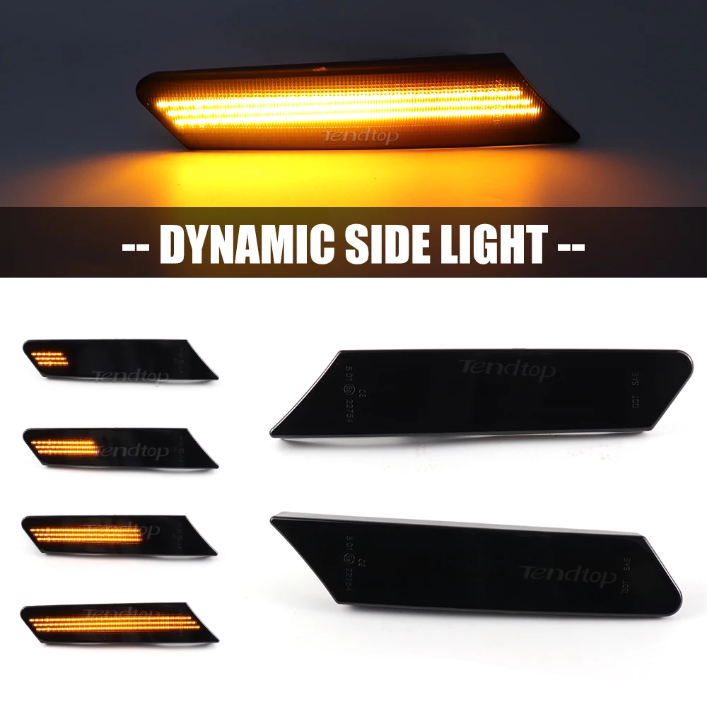 

Автомобильный боковой габаритный фсветильник рь, Динамический светодиодный поворотный сигнал для Porsche 997 911 GT2 GT3 Turbo Targa Carrera Boxster Cayman 987 2005-2013