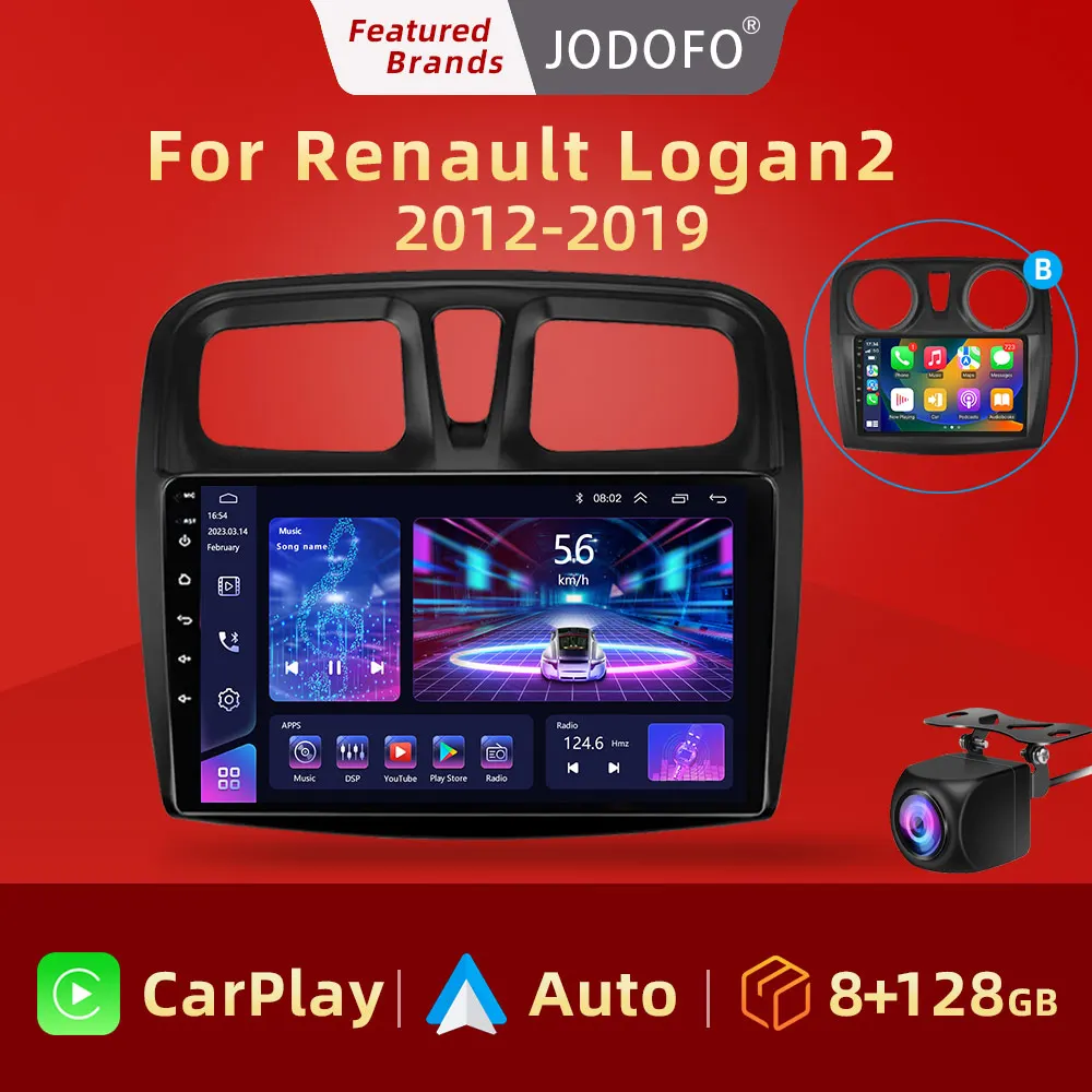Android 10 Car Radio Multimedia Video Player for Renault Log