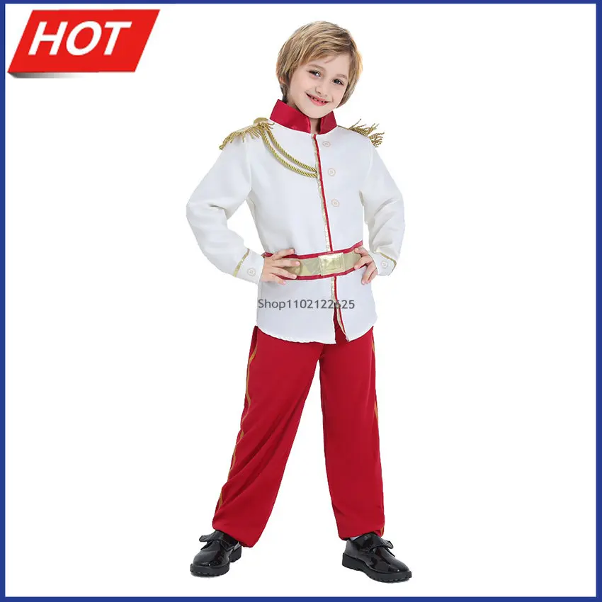 

Очаровательный Костюм Принца для косплея Аниме Костюмы на Хэллоуин для детей платья для вечевечерние НКИ карнавал принц фантазия подарок н...