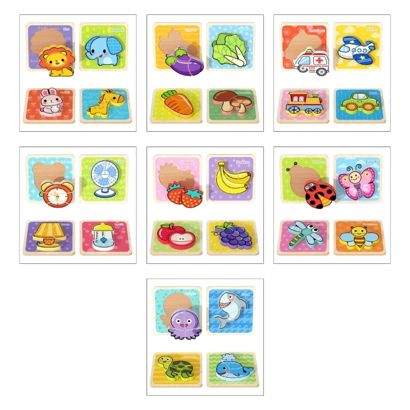 

Toddler Early Educational Multi-theme Puzzle Toy Children Building Blocks Toy Hand-eye Coordination Training Toy