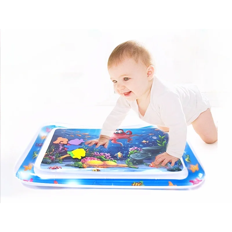 Baby Water Mat Inflatable Cushion Infant Toddler Water Play Mat for Children Early Education Developing Baby Toy Summer