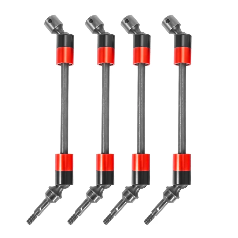 

4Pcs Steel CVD Universal Joint Drive Shaft Axle Upgrade Parts For Traxxas 1/10 E-Revo Summit RC Car Accessories