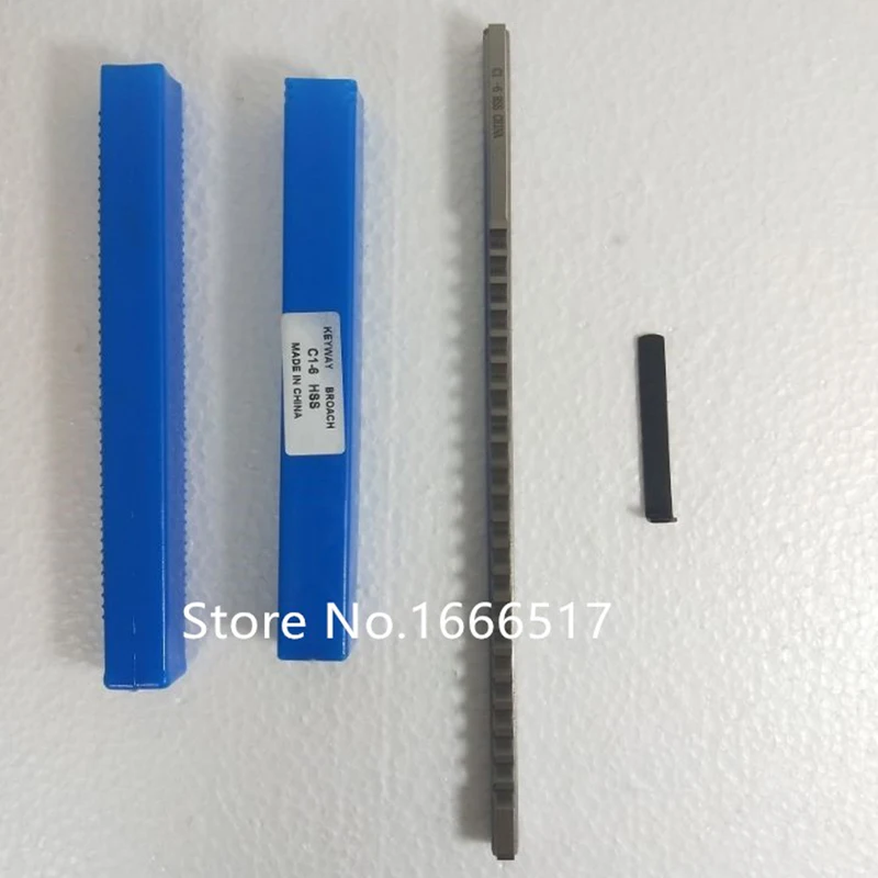 Высокое качество HSS Keyway Broach метрический размер 6 мм режущий инструмент C1 Push-Type H # -