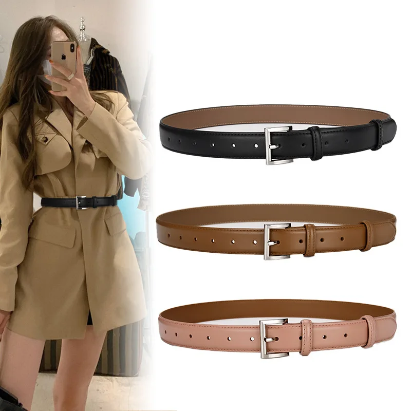 Luxury decoration waist belt leather belt female joker contracted fashion coat belt