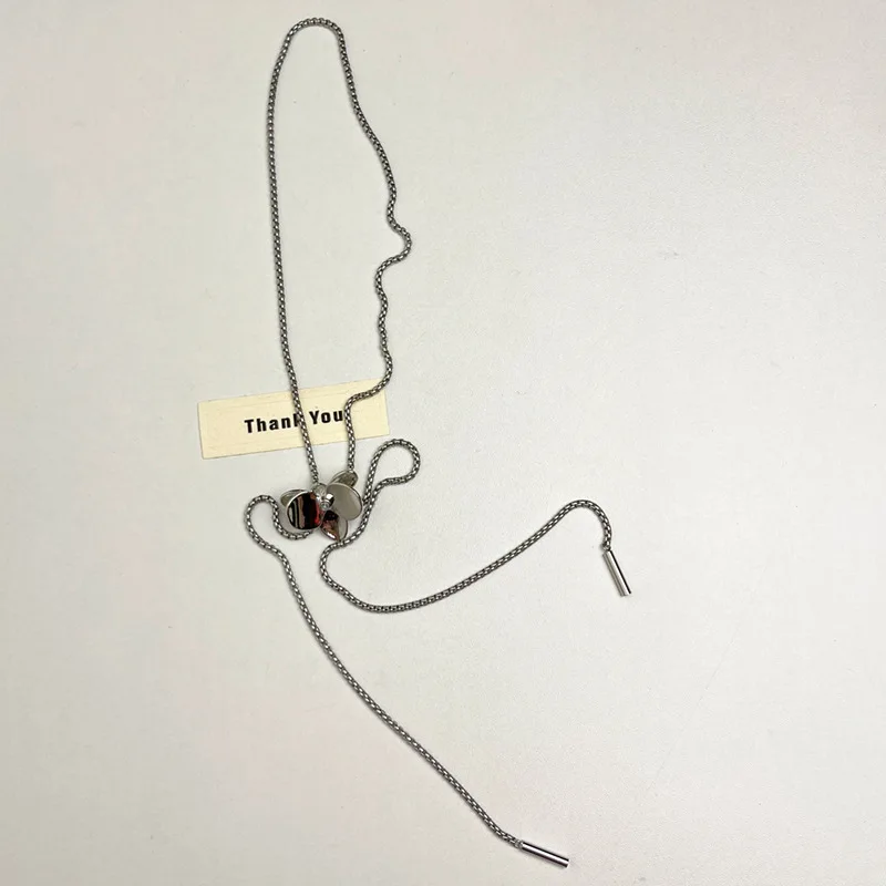 Осень-зима 2024 новая тонкая цепочка с кисточками ирисовой цепочкой для свитера