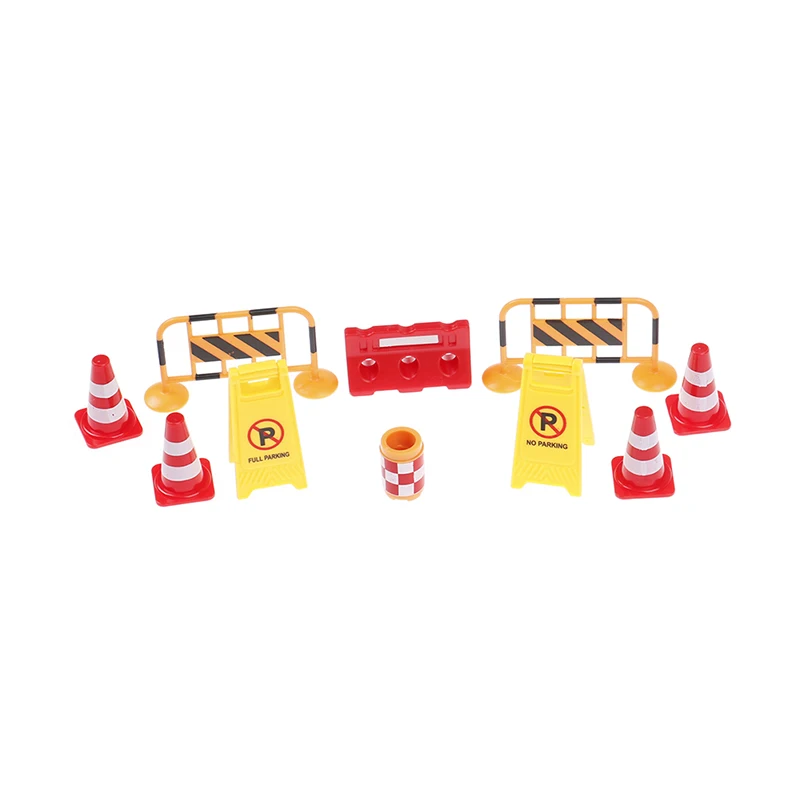 

4pcs/set 1:12 Dollhouse miniature the scene of road construction outdoor