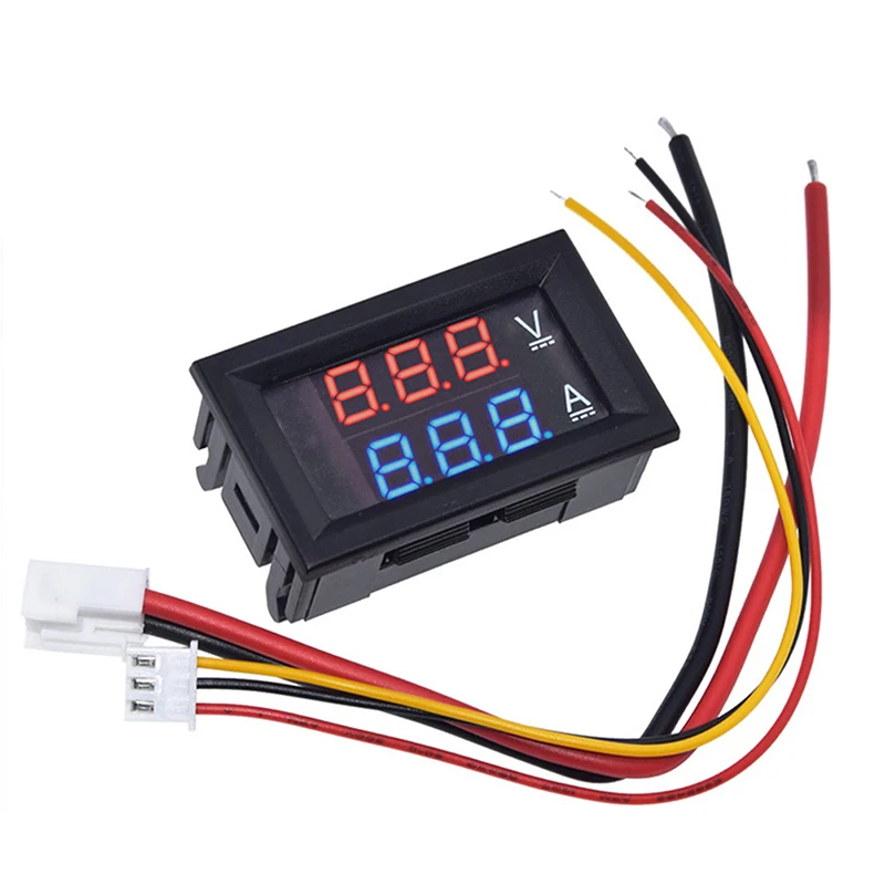 

DC 100V 10A Voltmeter Ammeter Blue + Red LED Amp Dual Digital Volt Meter Gauge Car Motocycle Voltage Current Meter