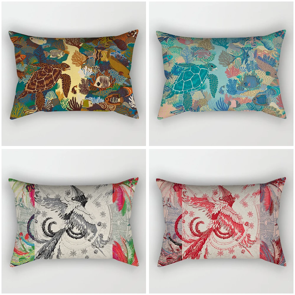 

Decorative home throw pillows case for waist cushion cover nordic 40x60cm car30*50cm 40*60cm 30x50cm boho moroccan print horse