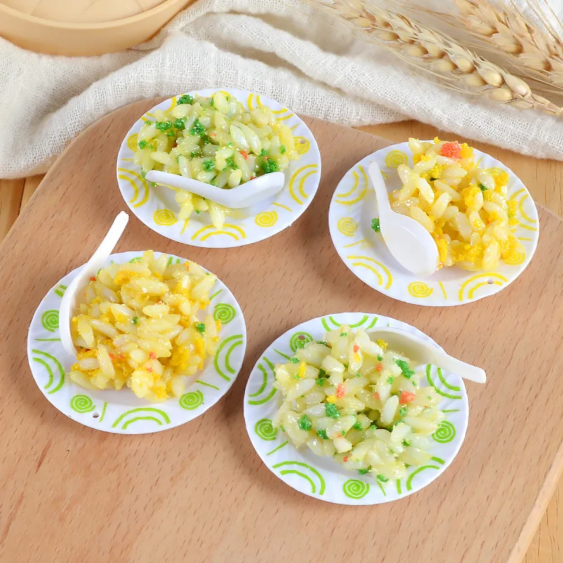 

Имитация яйца, жареный рис, модель еды, забавная Миниатюрная модель Жареного Риса, Детские кухонные игрушки, реквизит для стрельбы, аксессуа...