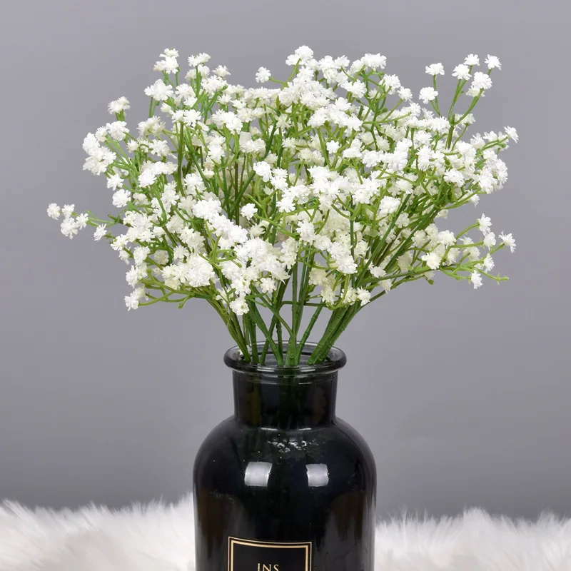 

1Pcs Babys Breath Artificial Flowers Fake Flowers Gypsophila Bouquet for Decoration Silk Flower Wedding DIY Party Home Garden